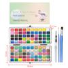 Conjunto de Tinta Aquarela Sólida de 50 Cores 72 Cores Caixa de Lata de Aquarela Pérola Suprimentos para Pintura Artística Arte de Unhas Transfronteiriço