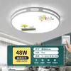 Nueva Lámpara de Techo para Sala de Estar Estilo Chino 5 Lámparas de Techo LED para Hogar Nueva Lámpara de Techo Simple y Grande para Habitación Dormitorio Estilo Moderno Minimalista Hierro
