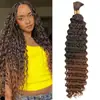Mechas de Cabelo Ondulado Profundo de 20 polegadas para Crochet Trama Manual Cabelo Profundo Amazon Twist Temut Cacheado Romano Peruca