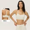 Sujetador deportivo de Lycra Double 6 para mujer, con copas fijas, escote cuadrado, diseño sexy de espalda abierta y espalda en forma de Y para yoga y fitness