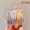 Novo elástico de verão para cabelo feminino alta elasticidade durável corda de cabelo que não aperta corda de cabelo simples e elegante para menina