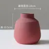 Jarrón Morandi Decoraciones Creativas con Flores Secas Estilo Nórdico ins Sala de Estar Mesa de Comedor Mueble de TV Adornos Cerámicos Rojo