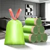 Bolsas de basura con cordón de artemisa para cocina del hogar, portátiles, autocerrables, de alta calidad y estéticamente agradables, venta al por mayor desde el fabricante