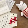 Niannian Nian Nian Otoño e Invierno Nuevo Pasador de Pelo con Lazo Floral Bordado Pinza de Tela de Dibujos Animados Pasador de Pelo para Niños
