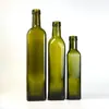 Fabricantes de botellas de vidrio suministran botella transparente para aceite de oliva empaque sellado botella marrón para aceite de sésamo botella verde oscuro para vinagre botella para aceite de camelia