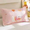 Fundas de Almohada de Gasa de Dibujos Animados para Niños, un Par de Fundas de Almohada de Algodón Puro para Uso en el Hogar, Cubierta Interior para Relleno de Almohada 40X60