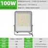 Holofote LED externo ultra brilhante, material espesso, potência total, à prova d'água, holofote ultrafino para pátio, iluminação de praça de publicidade