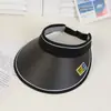 Sombrero de verano estilo coreano con ala grande, bonito y musculoso, para mujer, para viajes al aire libre, sombrero de copa vacío de verano