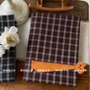 Tejido de cuadros teñido en hilo completo, material teñido en hilo estilo vintage ins, ropa de algodón 100% para mujeres y niños estilo coreano, bolsas para padres e hijos
