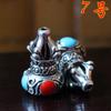 Aleación plata plata Xizang gota de aceite aleación cabeza de torre cabeza de Buda DIY accesorios de cuentas semiacabadas estrella Luna Accesorios Venta al por mayor