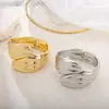 Pulsera de Moda Transfronteriza de Moda Estilo Europeo y Americano Joyería de Aleación Popular Simple Minimalista Estilo Ins Pulsera Ancha de Primavera para Mujer
