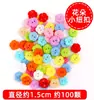 Botones de Resina Coloridos para Niños Jardín de Niños Kit de Material Creativo DIY para Hacer Flores de Botones y Pinturas de Pegado