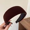 Accesorio para el Cabello de Terciopelo con Bordes Anchos, Nueva Diadema de Alta Corona para Mujer de Colores para Lavarse la Cara, Estilo Vintage de Alta Gama que Hace que la Cara Parezca Más Pequeña