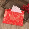 Casamento 60.000-100.000 Grandes Envelopes Vermelhos para Recém-Casados, Festivos Envelopes Vermelhos de Tecido Estilo Chinês, Fecho de Segurança Estilo Chinês, Pacote Atacado de 10.000 Yuan