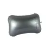 Almohada Personalizada para Exteriores, Sencilla y Elegante, en Color Plata Puro, Almohada Cuadrada Pequeña de Viaje, Almohada Inflable para Siesta en el Coche, Almohada Lumbar, Relleno