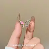 Anel de grafite de borboleta colorida 2024 novo e elegante esmalte de alta qualidade, nicho simples e exclusivo, anel para mulheres