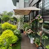 Sombrilla Parasol, Toldo Parasol para Exteriores, Sombrilla de Patio, Media Sombrilla de Pared, Sombrilla Parasol para Exteriores, Sombrilla Solar, Sombra para Plantas Verdes de Balcón