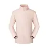 Chaqueta personalizada con cuello mao y estampado de logo, ropa de trabajo de manga larga con cremallera hecha a medida, chaqueta tipo camisa publicitaria estampada