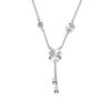 Colar de Borla Trevo de Quatro Folhas da Sorte Feminino Super Fada Ninho Luxo Leve Corrente Clavicular High-end para Presente de Namoradas