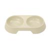 Tazón para Perro Tazón Doble Integrado Plástico Color Caramelo Agua para Beber Alimentación Tazón para Gato Anti-Vuelco Lavable Universal para Mascotas Perro y Gato # #