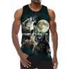 Chaleco informal sin mangas con estampado digital de animales para hombre, de tela de malla nueva, de comercio exterior transfronterizo