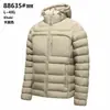 Jaqueta de Penas Nova para o Inverno 2026 com Capuz, Cor Sólida, Casaco Quente, Casual Masculino Básico Versátil Alta Qualidade Premium Moda