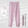 Pantalones de pijama de franela para otoño e invierno para mujer, engrosados con forro polar de coral, pantalones caseros para mujer, pantalones para mujer de talla grande, pierna ancha