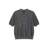 Camisa polo de tricô cleanfit estilo americano, camiseta de manga curta para homens, estilo old money, vintage, solta, casual, top versátil