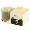 Caja de Almacenamiento de Cosméticos Giratoria de Escritorio de Alta Gama Cubo de Almacenamiento para Brochas de Maquillaje Estante de Almacenamiento para Productos para el Cuidado de la Piel