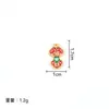 Alfinete de Segurança para Bebê Cor Esmalte Personagem de Bênção Longevidade Pingente de Cadeado Presente de Lua Cheia do Bebê Acessórios de Broche com Cordão Vermelho