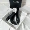 Botines de Punta Fina de Tacón Grueso para Mujer 2026 Nuevos de Tacón Medio Adelgazantes Otoño Invierno Botas de Tacón Alto Color Nude
