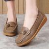 Explosiones Transfronterizas Zapatos de Talla Grande para Mujer Zapatos Planos Zapatos para Madre de Mujer Zapatos Casuales Antideslizantes Zapatos Perezosos con Flores para Mujeres de Mediana Edad y Mayores
