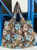 Bolsa de Hombro Plegable Nueva de Dibujos Animados Transfronteriza Bolsa de Compras Grande Portátil de Gran Capacidad Bolsa de Compras para Supermercado