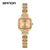 Relógio de Quartzo SANDA AliExpress Explosivo Feminino de Quartzo Quadrado com Diamantes Compacto Casual Moda Versátil