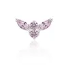 Pendientes de Zirconia Marquise de Aleación de Titanio F136 Transfronterizos Implante de Piercing Labial Grado Médico Joyería para Piercings Corporales Accesorios DIY