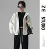 Abrigo corto marrón para mujer, nuevo estilo 2026, popular este año, estilo Maillard, cárdigan con capucha para primavera y otoño, sudadera casual