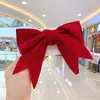 Atacado de Fábrica Grande Tiara de Laço Vermelho Presilha de Cabelo Infantil Celebridade da Internet Novo Presilha de Cabeça de Veludo Acessórios de Cabelo