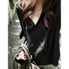 Sudadera cárdigan de mujer estilo otoño, top casual con capucha y cremallera estilo coreano, abrigo versátil y chic sin esfuerzo