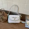 Bolsa de Mão com Laço de Pedraria Importada 2026 Novo Estilo Bolsa de Ombro Versátil Bolsa Transversal Pequena Quadrada