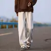 Pantalones casuales con estampado de trigo para hombre, adecuados para primavera y otoño, estilo de alta calle americano, holgados y con caída, pantalones deportivos juveniles versátiles