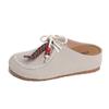 275 Yixinda~Sandálias Plataforma de Cadarço Estilo Birkenstock com Dedão de Fora da Moda para Mulheres Primavera e Outono