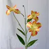 Orquídea Íris 3D Alice Orquídea Íris Flor Artificial para Casamento, Decoração de Casa, Decoração de Hotel, Parede de Flores, Arranjo de Corredor, Flor de Seda