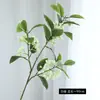 Flor artificial rama alta fruto abundante acebo fruto baya roja adornos decoración hogar boda flor Nochevieja al por mayor baya