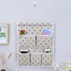 Bolsa Colgante de Tela de Moda para Puerta o Pared, Bolsa de Almacenamiento de Algodón y Lino, Organizador Multicapa para Armario, Almacenamiento de Dormitorio Estudiantil