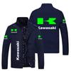 Chaqueta Casual para Hombre de Primavera y Otoño de Comercio Exterior Europeo y Americano con Logotipo de Coche Estampado, Moda Urbana, Chaqueta Cárdigan Deportiva de Color Sólido para Hombre