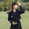 Conjunto de Terno Acadêmico Estilo Japonês JK: Blazer + Camisa + Saia Plissada com Suspensórios, Novo Conjunto de Três Peças Primavera e Outono 2026