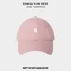 Gorra de Béisbol Simple Versátil Gorra de Béisbol con Letra Pequeña de Cara Ancha Adelgazante Tendencia Tapa Suave Gorra de Pico de Pato