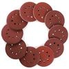 Explosivos transfronteiriços lixa 5 polegadas 8 furos base de veludo papel fosco areia vermelha 125mm alumina conjunto combinado Amazon