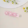 Accesorios Nuevos para el Cabello de Niños Transfronterizos, Pinzas para el Cabello de Niñas de Cobertura Total Que No Dañan el Cabello, Pinzas para Flequillos Laterales, Pinzas para el Cabello de Flor para Bebés, Adornos para el Cabello