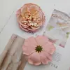 Nuevo Peonía diy Tocado Flor Corte de Flores Color Flor de Cabeza Flor de Cabeza Color Morandi Fragante Princesa Peonía Pintura al Óleo Bandera Flor de Cabeza